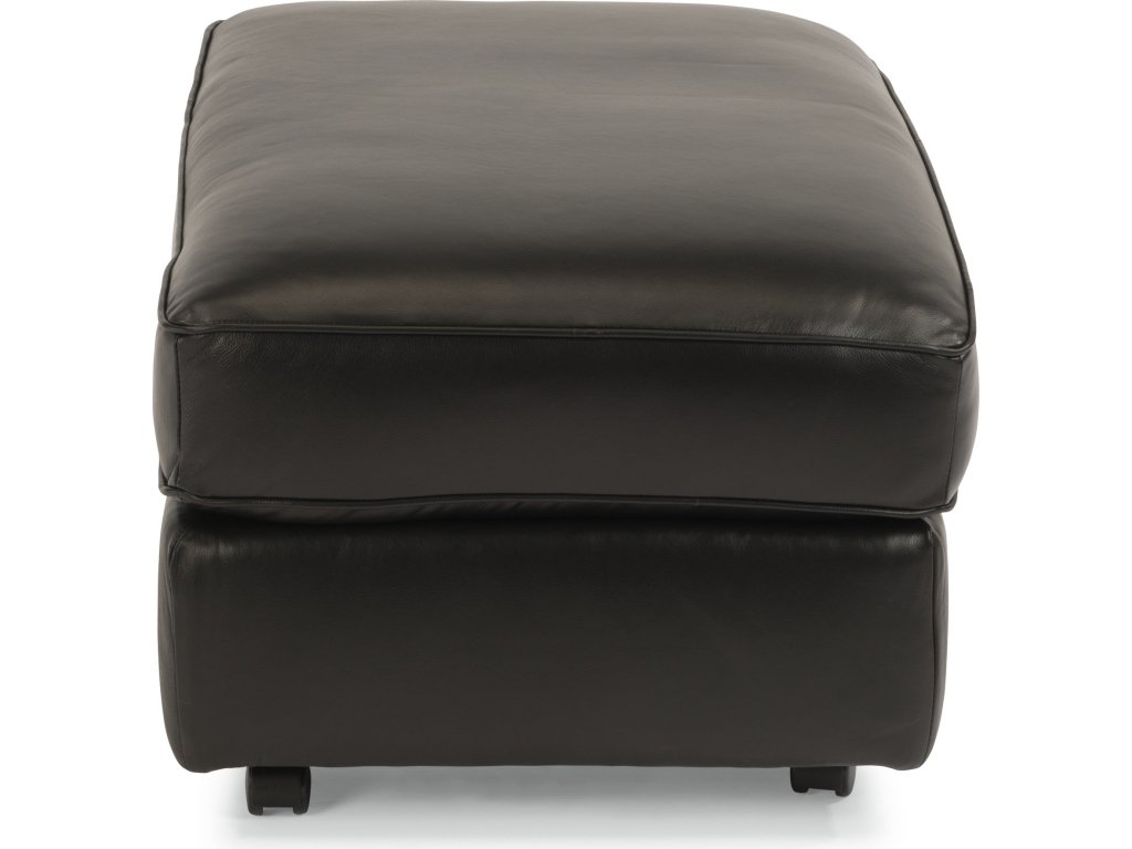 Vail Leather Cocktail Ottoman - image 2