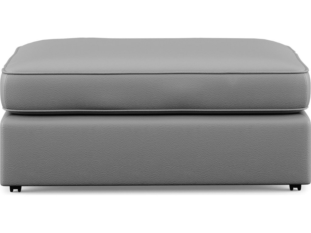 Vail Leather Cocktail Ottoman - image 4