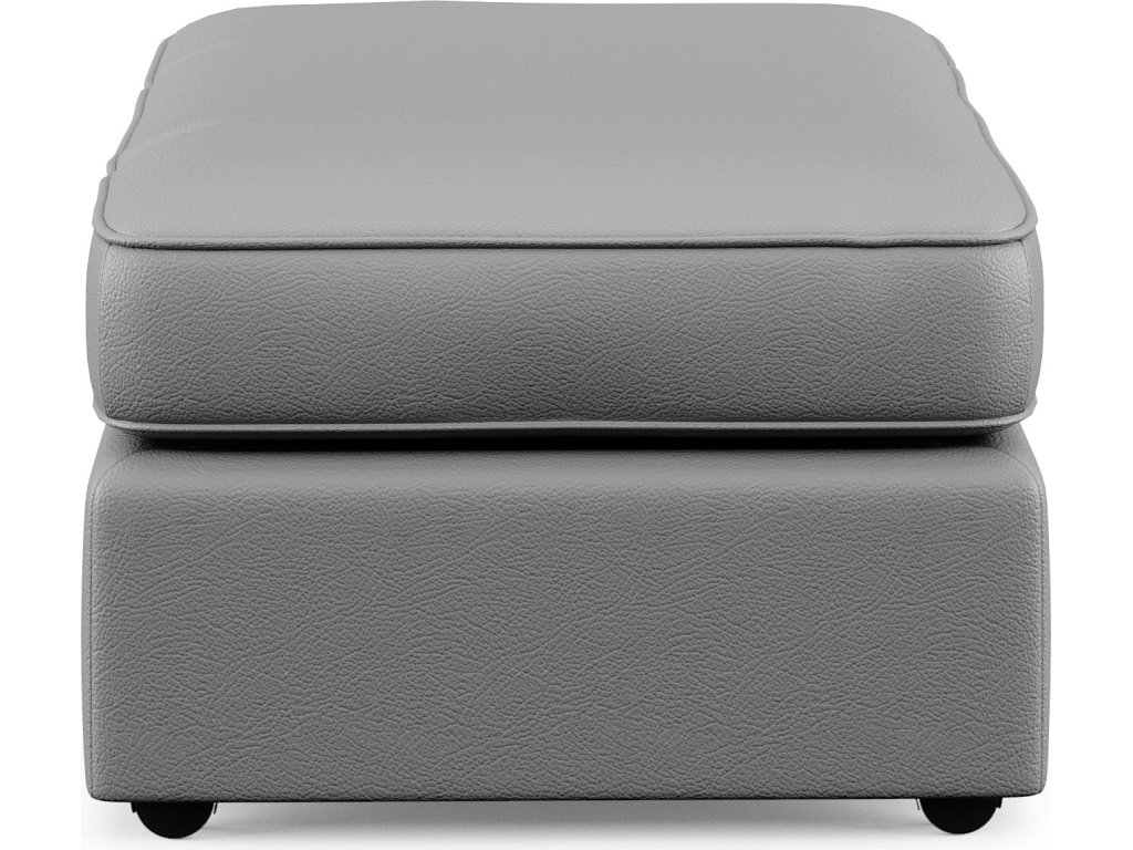 Vail Leather Cocktail Ottoman - image 5