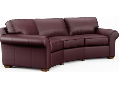 Vail Leather Conversation Sofa