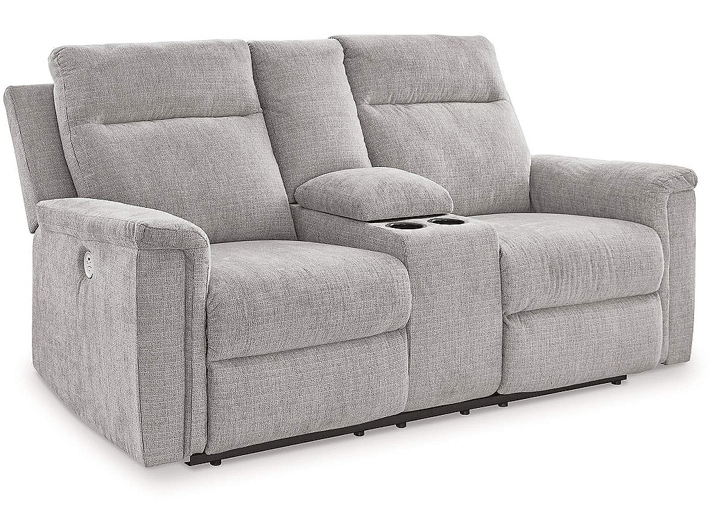 Barnsana Power Reclining Loveseat with Console - main image