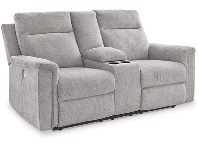 Barnsana Power Reclining Loveseat with Console