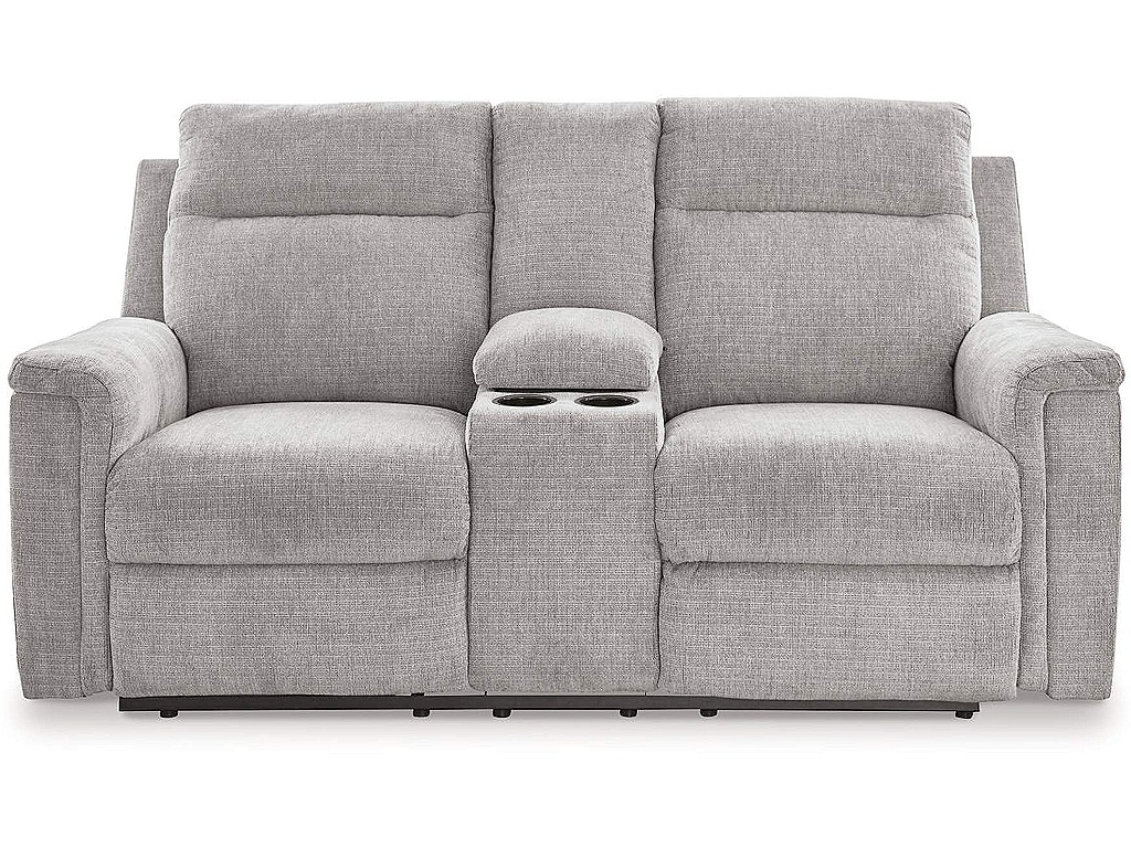 Barnsana Power Reclining Loveseat with Console - image 4