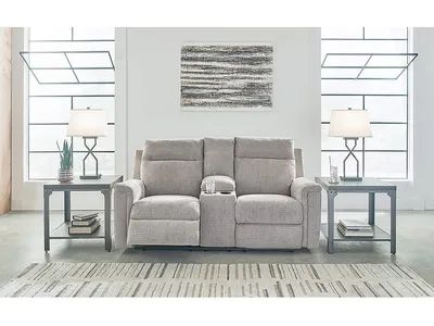 Barnsana Power Reclining Loveseat with Console - Alternative View
