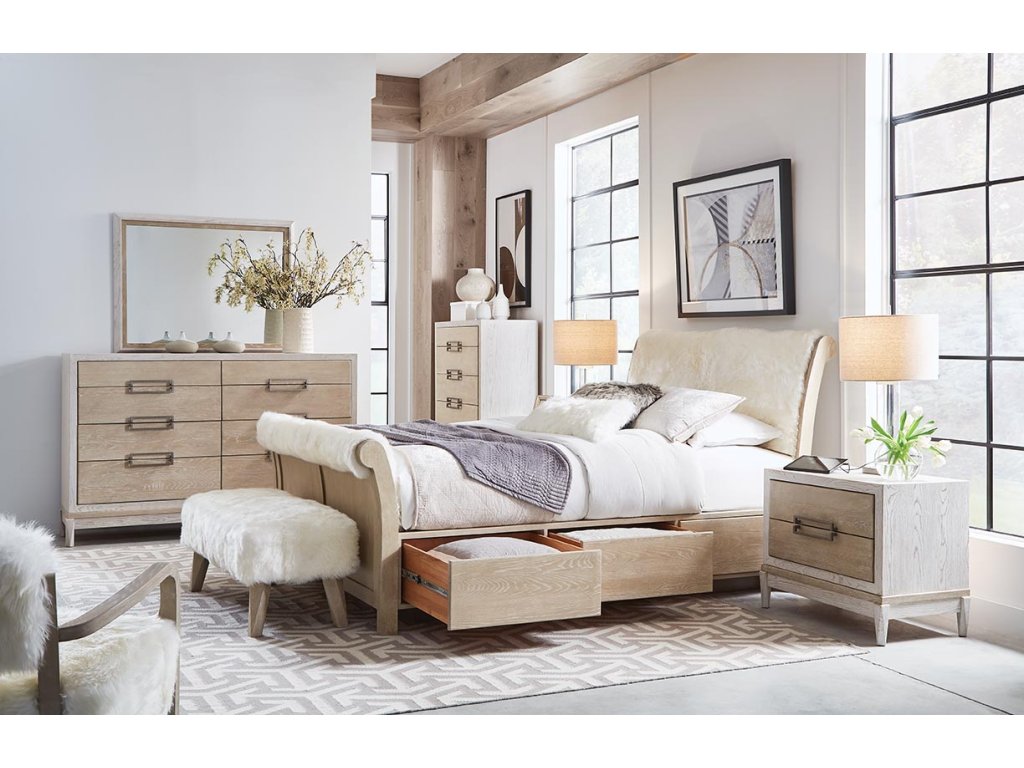 Catalina Queen Sheepskin Storage Bed - image 9