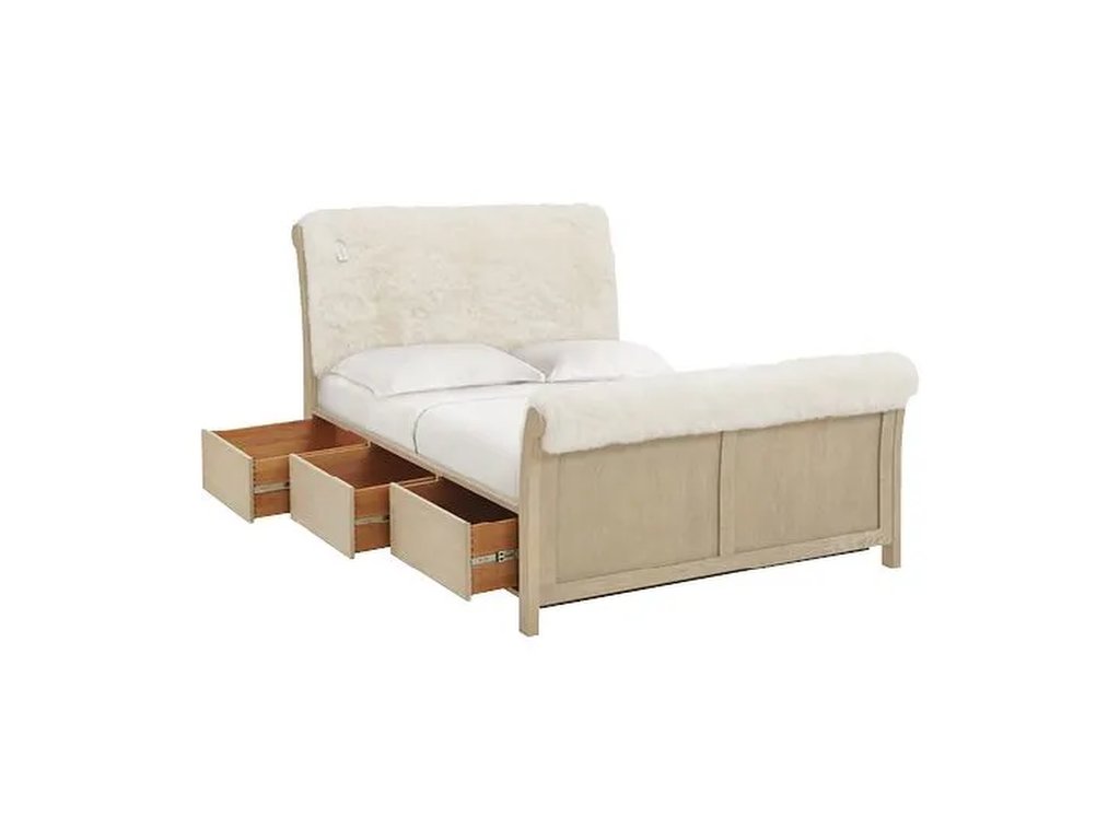 Catalina Queen Sheepskin Storage Bed - image 4