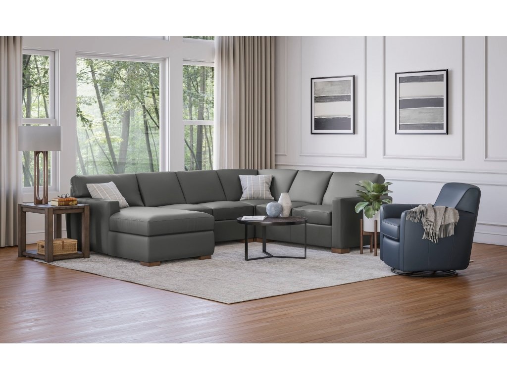 Kingman Leather Swivel Glider - image 8