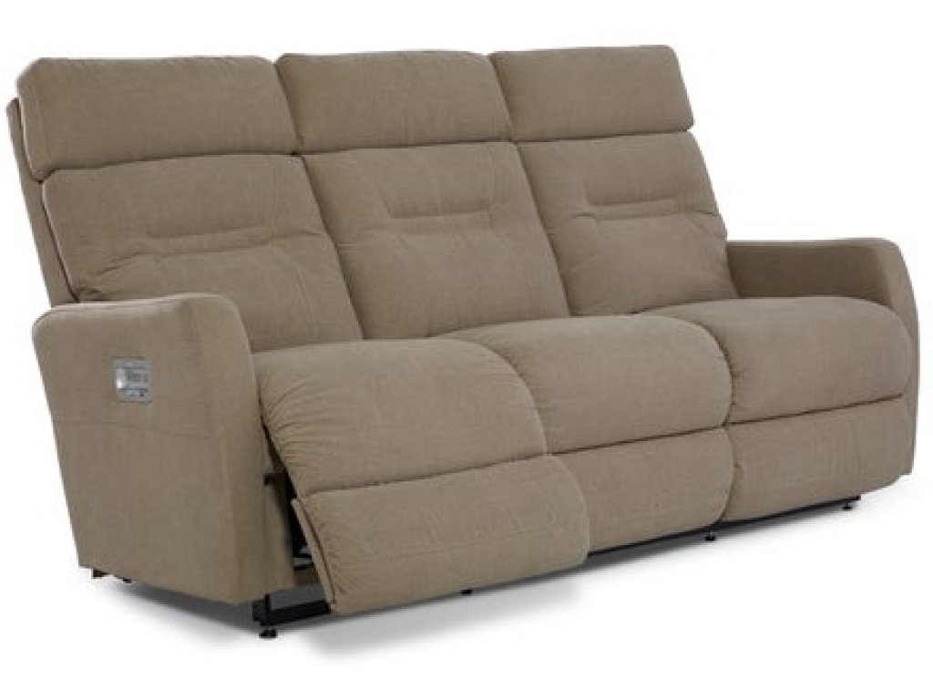 Lennon Power Wall Reclining Sofa w/ Headrest & Lumbar - image 4