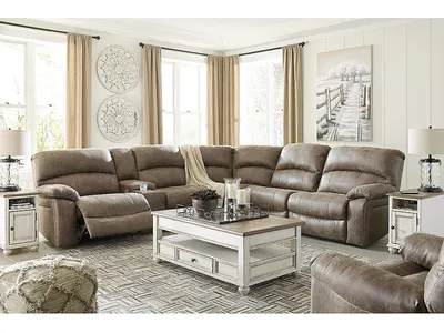 Realyn Coffee Table and 2 Chairside End Tables