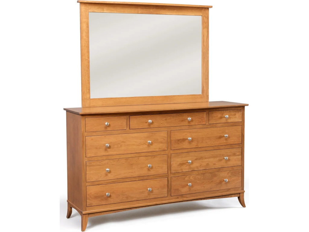 Holmes 9-Drawer Double Dresser w/ Tall Wide Mirror - image 1