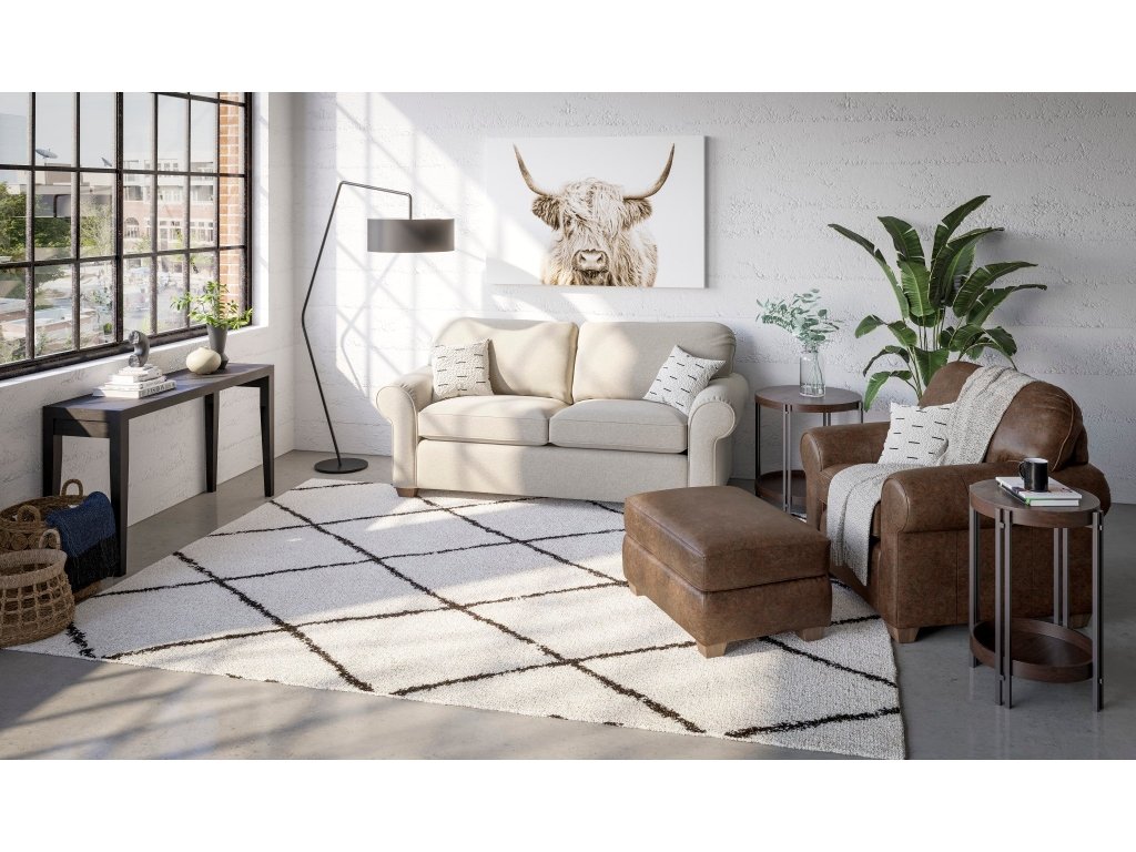 Thornton Leather Ottoman - image 8