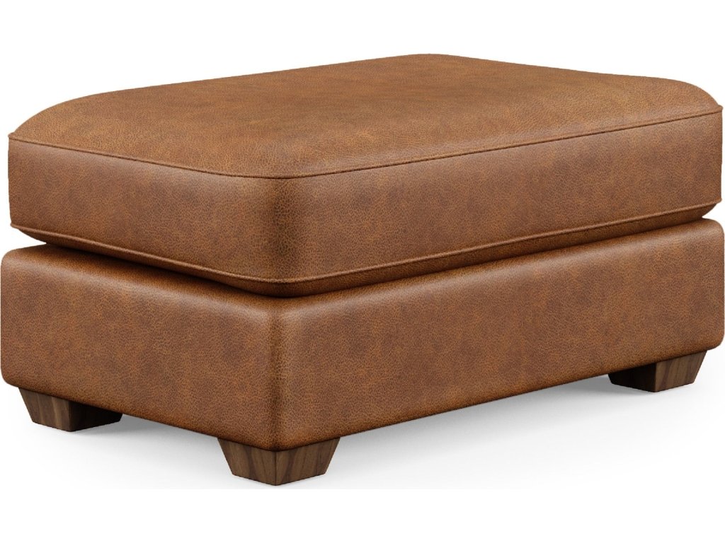 Thornton Leather Cocktail Ottoman - main image