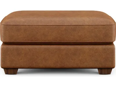 Thornton Leather Cocktail Ottoman