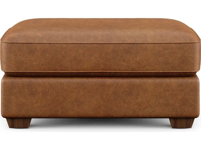 Thornton Leather Cocktail Ottoman