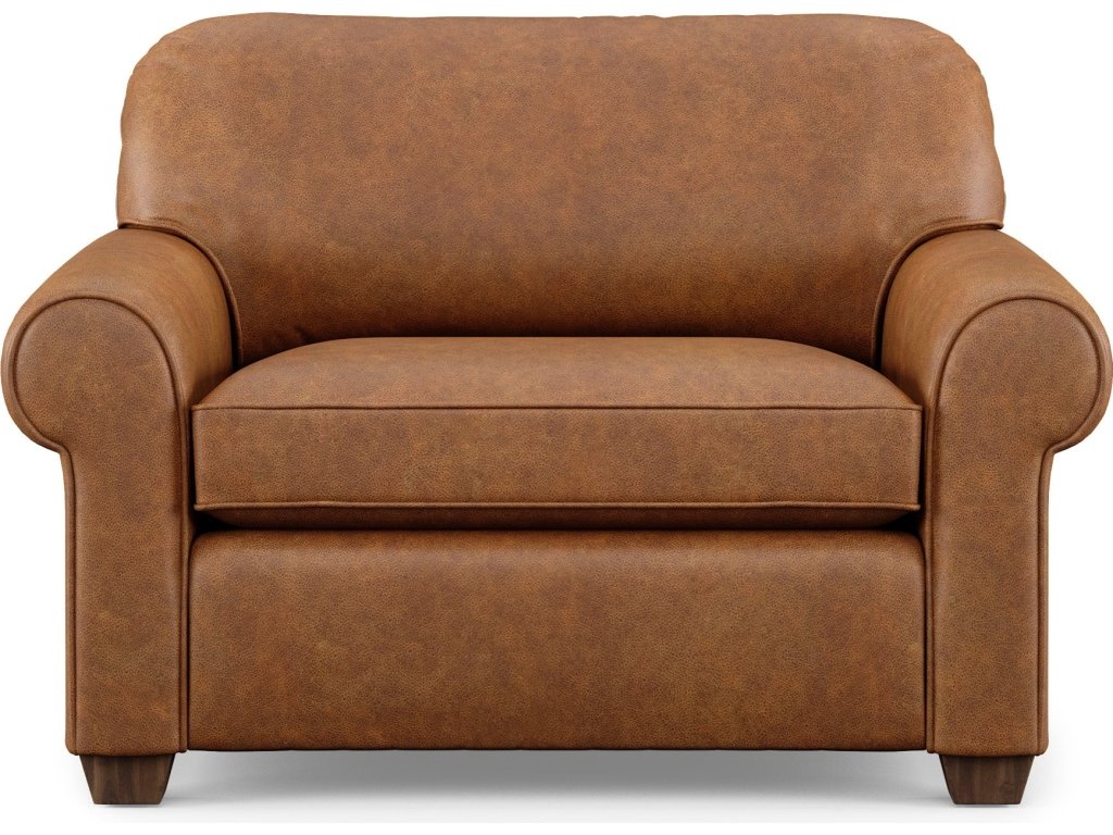 Thornton Leather Chair and a Half - image 1