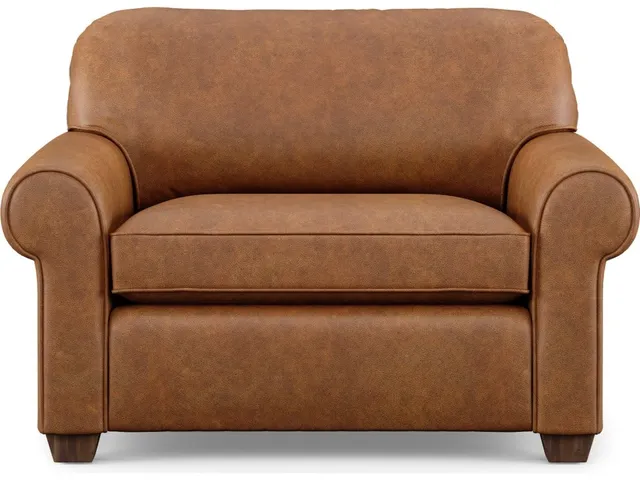Thornton Leather Chair and a Half - Alternative View