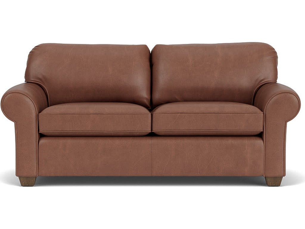 Thornton Leather Two-Cushion Sofa - image 1
