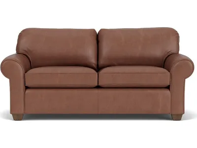 Thornton Leather Two-Cushion Sofa - Alternative View