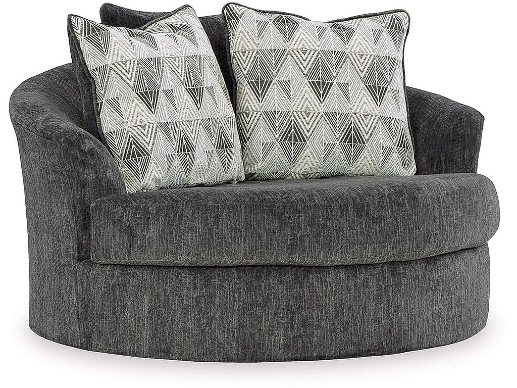 Biddeford Oversized Swivel Chair and Ottoman - image 5