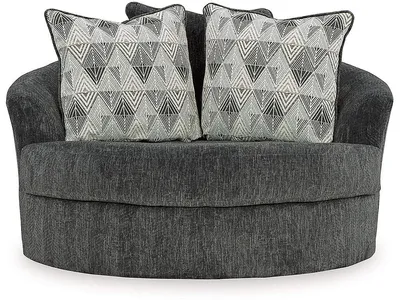Biddeford 2-Piece Sectional and Oversized Swivel Accent Chair - Alternative View