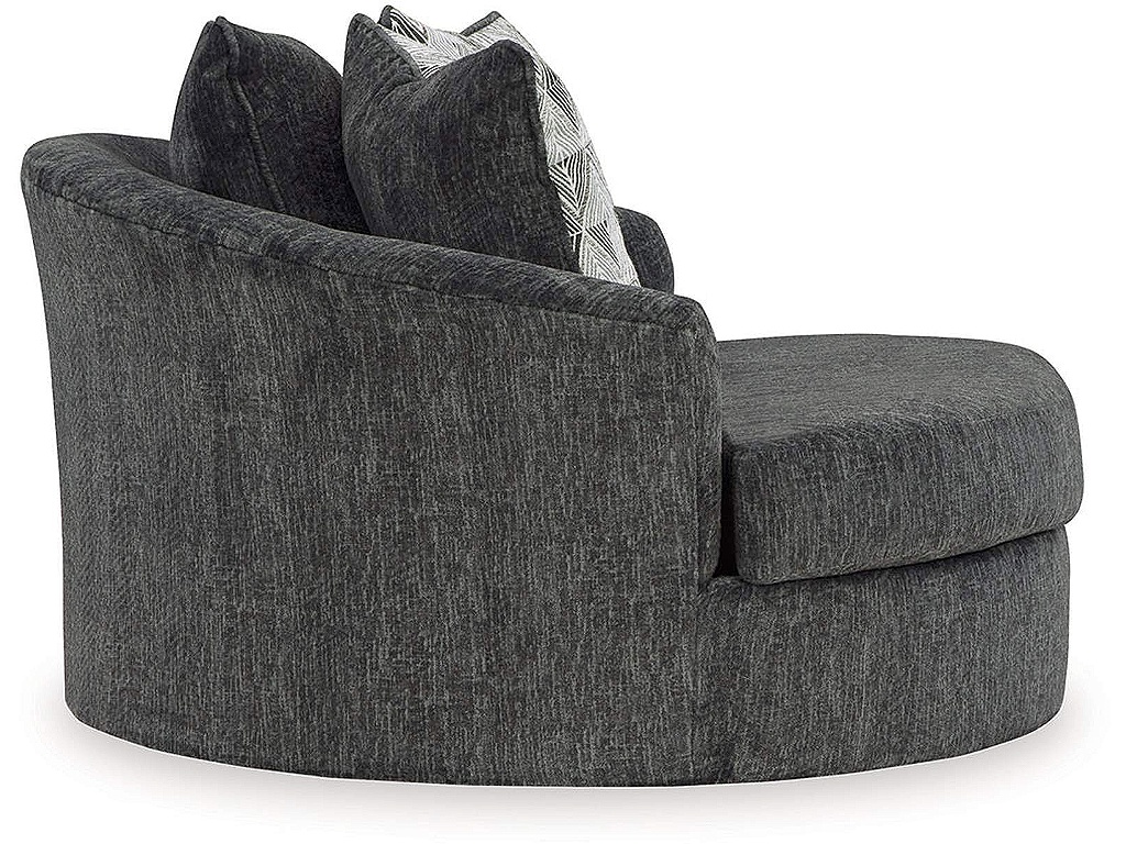 Biddeford Oversized Swivel Chair and Ottoman - image 7