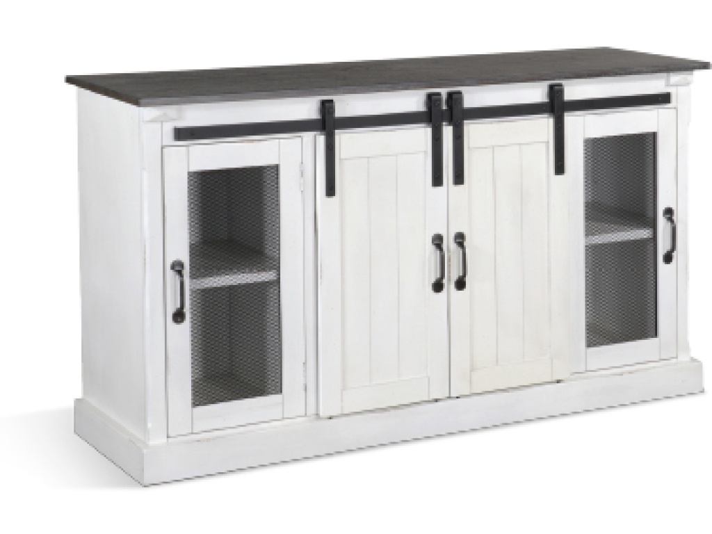 65" Credenza Barn Door White - main image