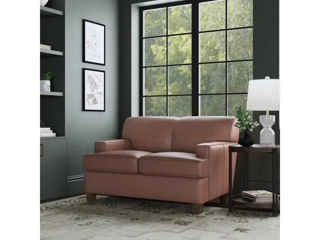 Dempsey Leather Loveseat - Alternative View