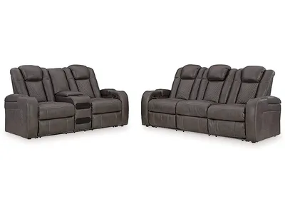 Fyne-Dyme Power Reclining Sofa and Loveseat