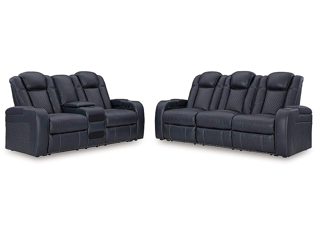 Fyne-Dyme Power Reclining Sofa and Loveseat - image 1