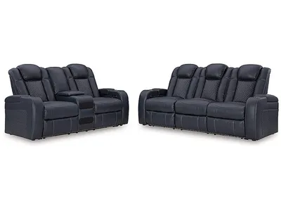 Fyne-Dyme Power Reclining Sofa and Loveseat