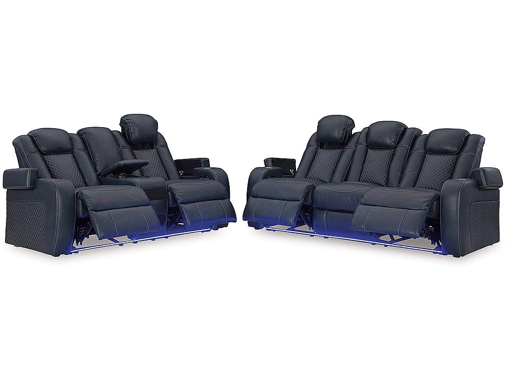 Fyne-Dyme Power Reclining Sofa and Loveseat - image 2