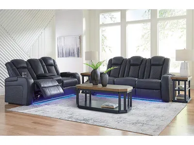 Fyne-Dyme Power Reclining Sofa, Loveseat and Recliner