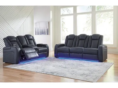 Fyne-Dyme Power Reclining Sofa and Loveseat