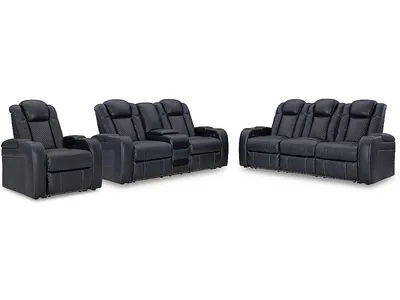Fyne-Dyme Power Reclining Sofa, Loveseat and Recliner - Alternative View