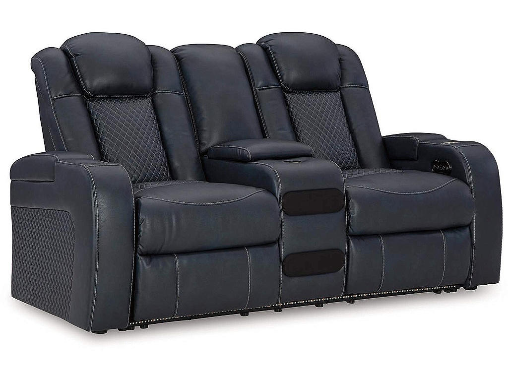 Fyne-Dyme Power Reclining Loveseat with Console - main image