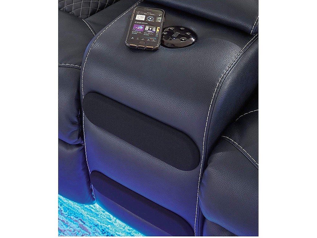 Fyne-Dyme Power Reclining Loveseat with Console - image 9