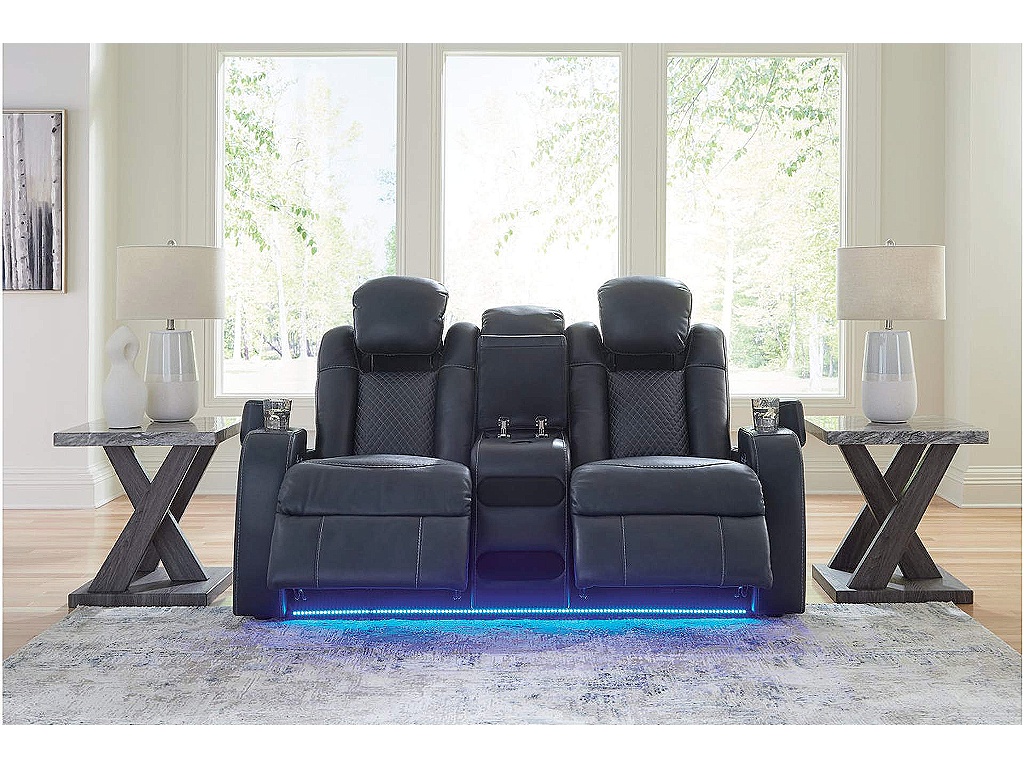 Fyne-Dyme Power Reclining Loveseat with Console - image 7