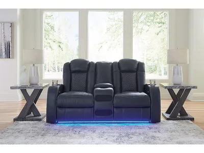 Fyne-Dyme Power Reclining Loveseat with Console - Alternative View
