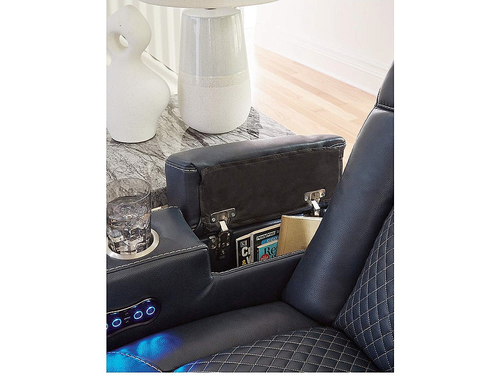Fyne-Dyme Power Reclining Loveseat with Console - image 12
