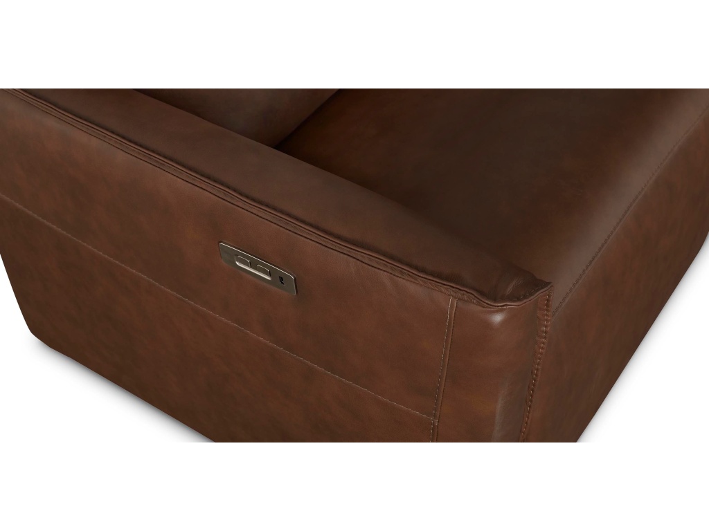 Everett Leather Modular Reclining Sectional - image 8