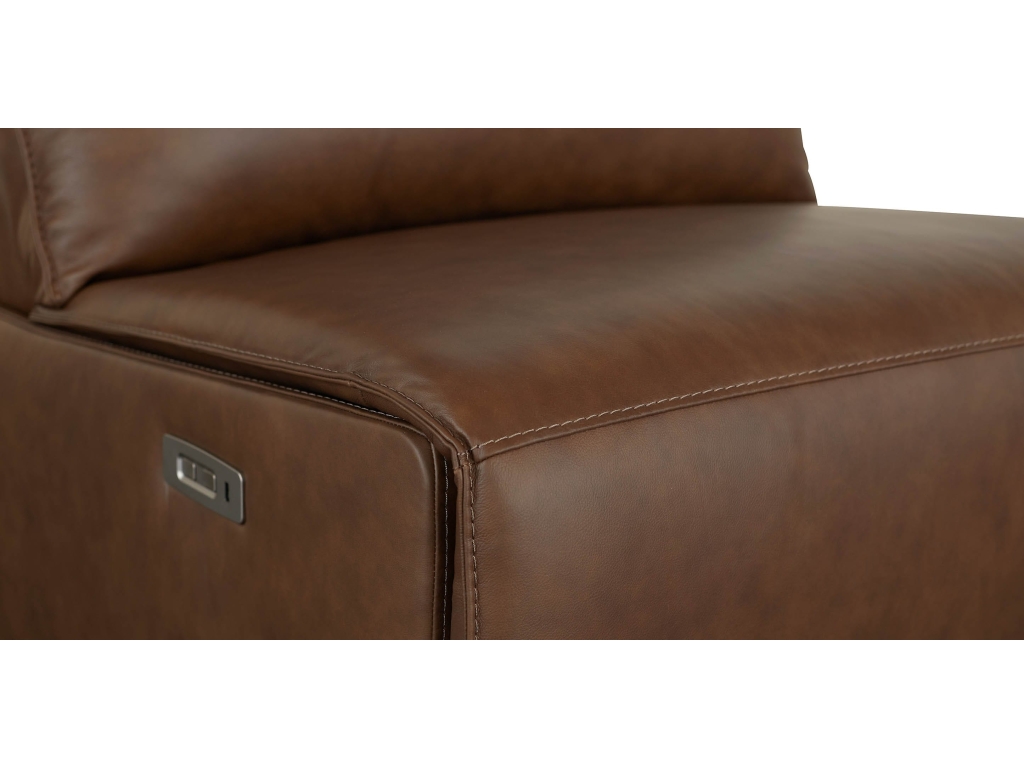 Everett Leather Armless Zero Gravity Power Recliner - image 7