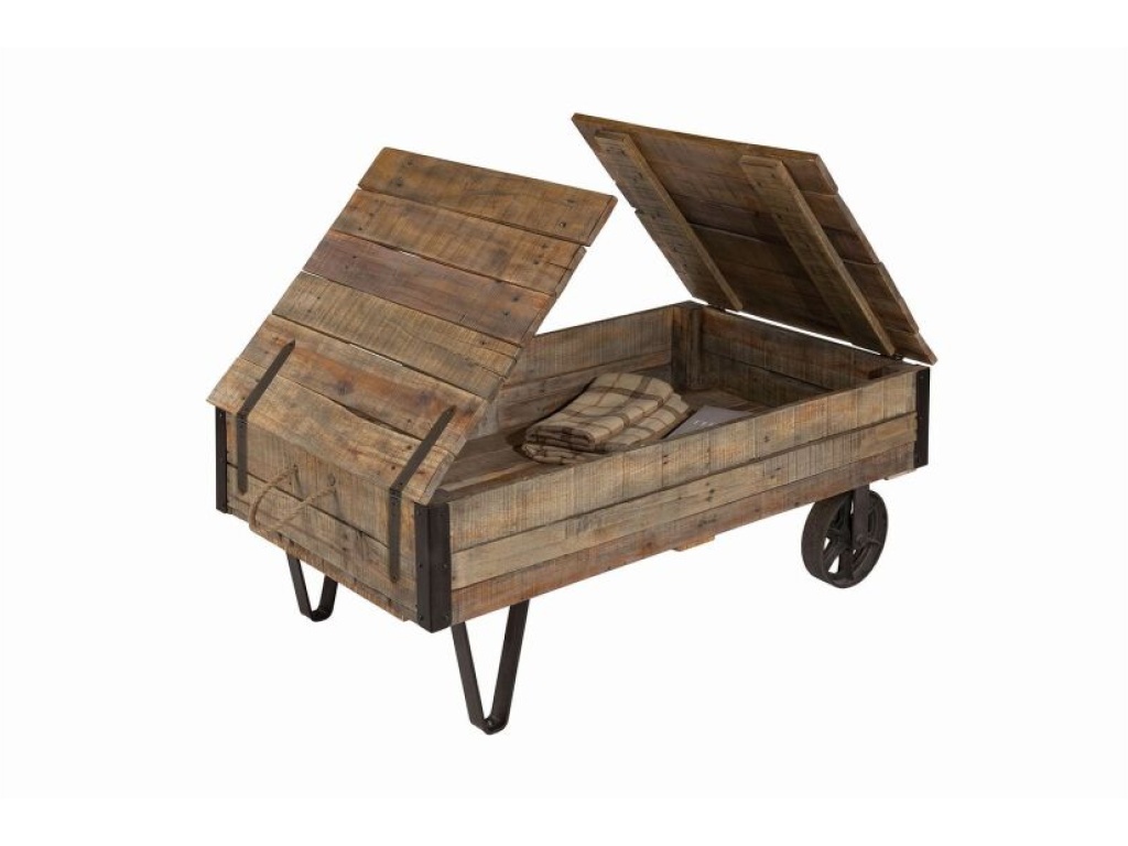 Industral Cart Cocktail Table - image 2