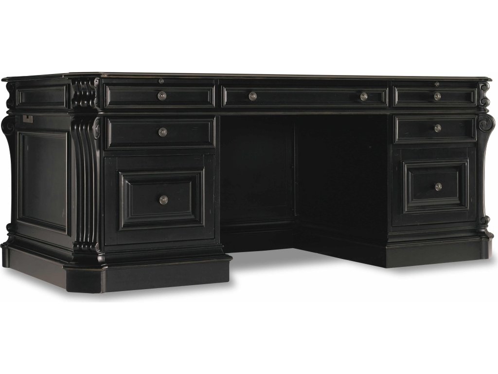 Telluride 76'' Executive Desk w/Leather Panels - main image