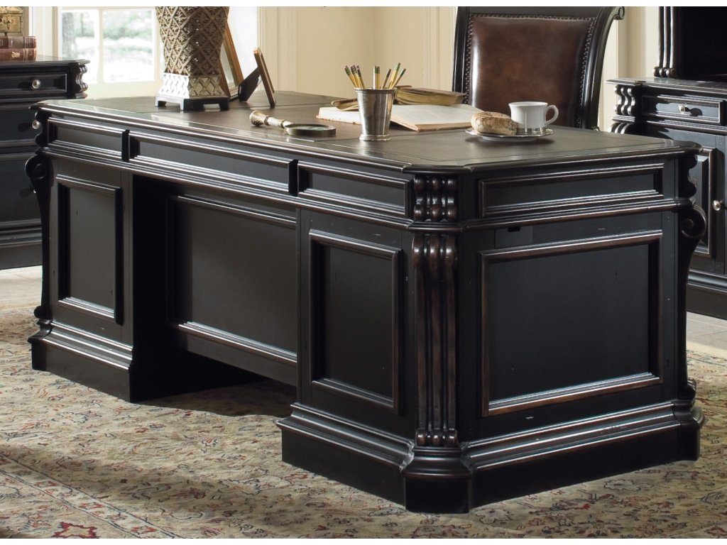 Telluride 76'' Executive Desk w/Wood Panels - main image
