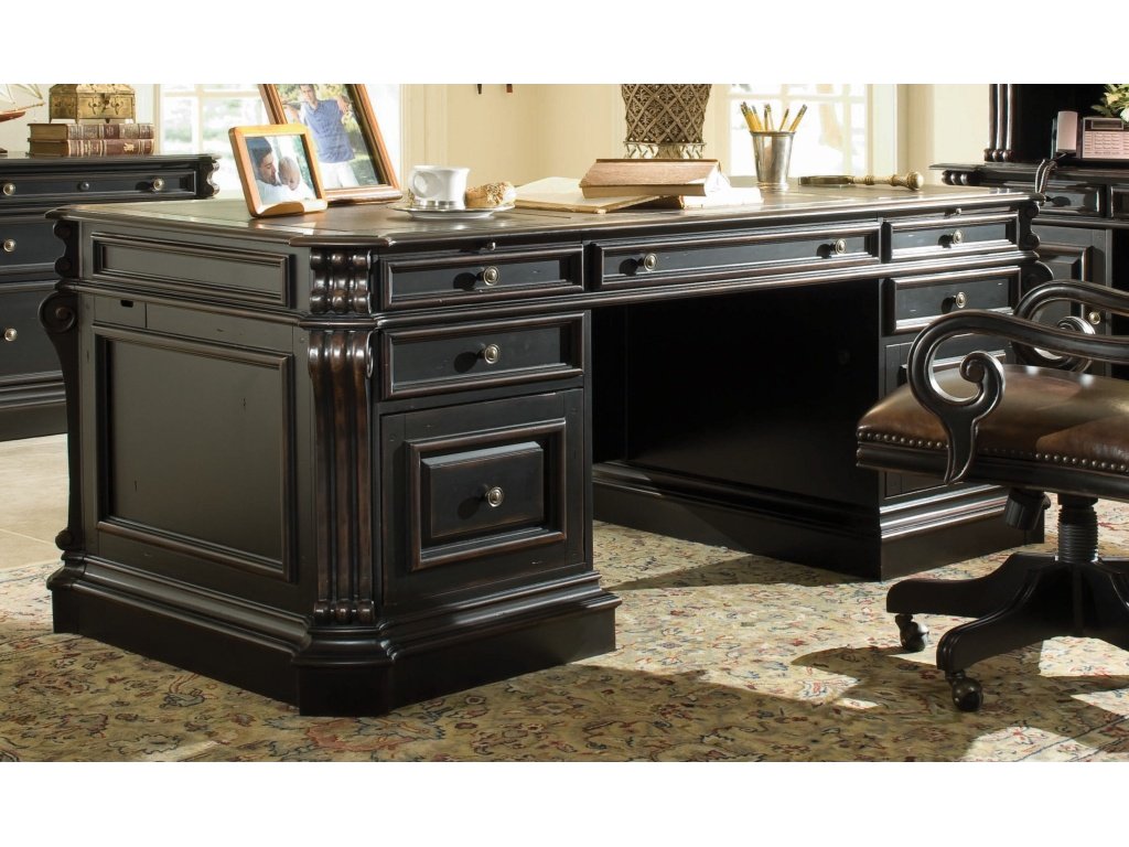 Telluride 76'' Executive Desk w/Wood Panels - image 1