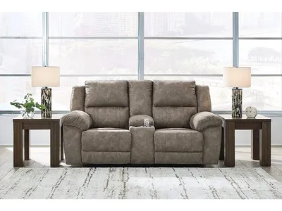 Laresview Reclining Loveseat with Console - Alternative View