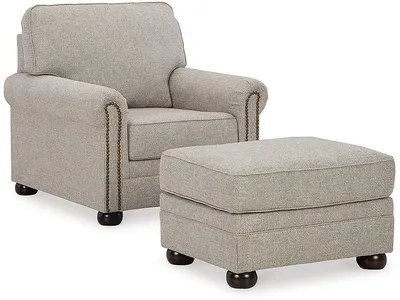 Gaelon Chair and Ottoman - Alternative View