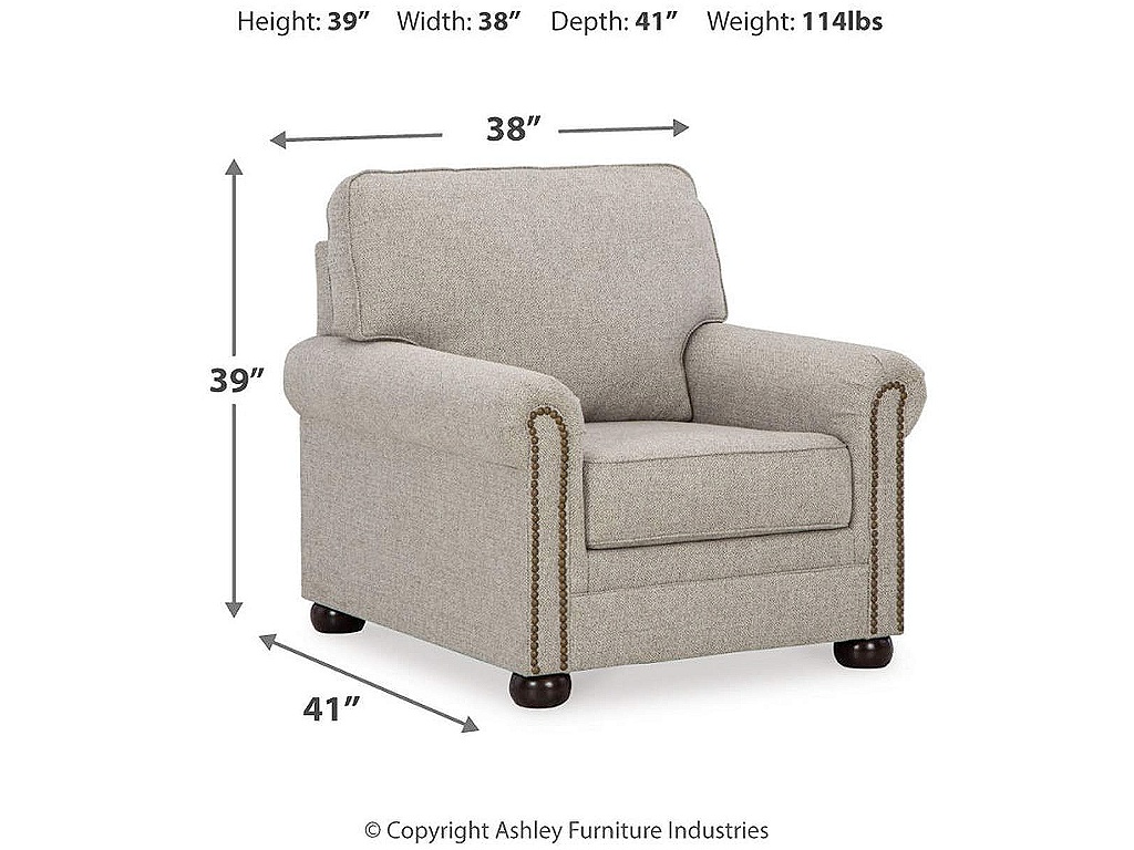 Gaelon Sofa, Loveseat, Chair and Ottoman - image 19