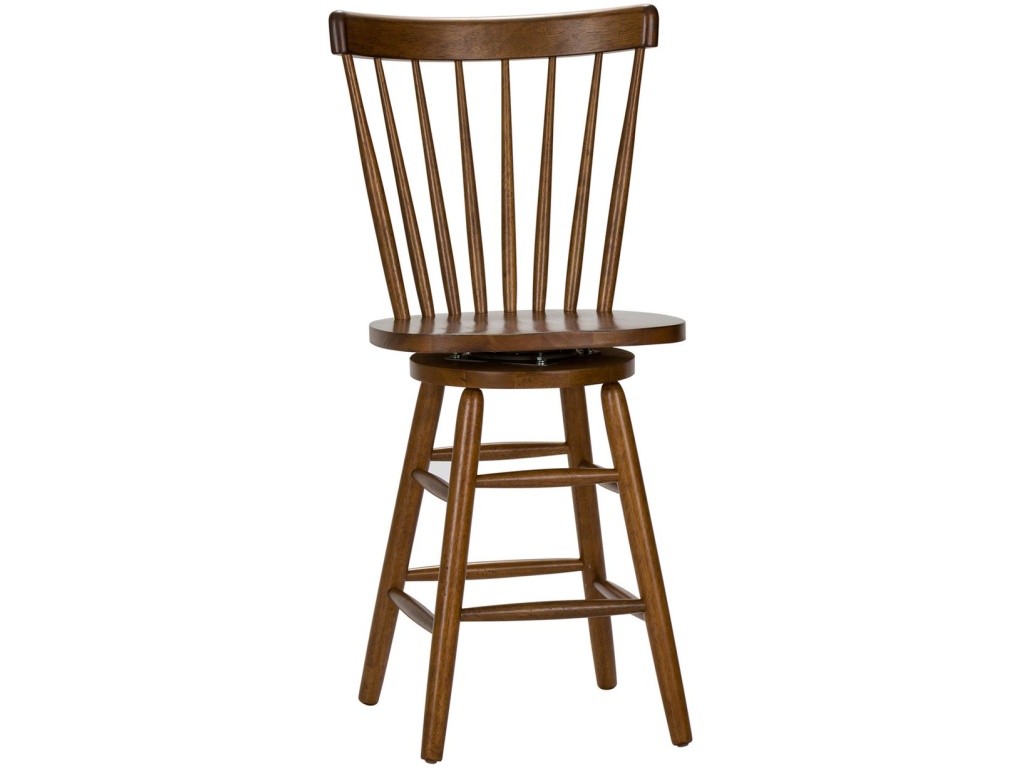 24 Inch Swivel Counter Chair - Tobacco - image 1