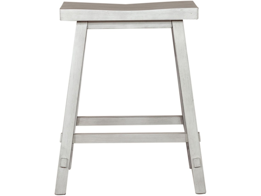 24 Inch Sawhorse Counter Stool - White - image 2